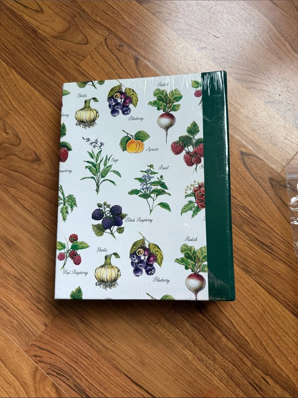 Recipes Recipe Organizer Notebook - Green and White Botanical Cover